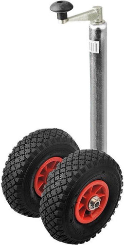 ProPlus Dubbel neuswiel - Kunststof velg - Luchtband - Ø 260 x 85 mm - 48 mm buis - Max. 150 kg