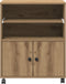 vidaXL - Printerstandaard - met - wielen - Artisan - Eiken - 60x48x74 - cm