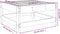 vidaXL - Tuinvoetenbank - massief - grenenhout - wit