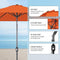 Angel Living Parasol - Ø300 cm - Kantelbaar - Waterafstotend - Taupe