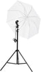 vidaXL - Fotostudioset - met - verlichtingsset, - achtergrond - en - reflector