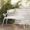 vidaXL - Tuinbank - 108 - cm - gietaluminium - wit