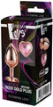 Dream Toys - Aluminium anaalplug met siersteen Medium Gleaming Love - Goud