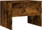 vidaXL - Nachtkastje - 40x30x30 - cm - bewerkt - hout - gerookt - eikenkleurig