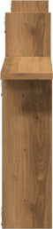 vidaXL - Wandschappen - 2 - st - 50x12x50 - cm - bewerkt - hout - artisanaal - eiken