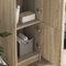 vidaXL - Highboard - Sonoma - Eik - 31,5x32x124 - cm - Gemaakt - van - hout