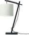 GOOD&MOJO Tafellamp Andes - Bamboe Zwart/Naturel - 30x18x46cm - Scandinavisch,Bohemian