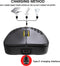 HXSJ T90 - Draadloze Gaming Muis - 2,4G + Bluetooth - RGB Verlichting - Zwart