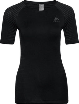 Odlo Performance Light - Dames Thermoshirt Korte Mouw Ronde Hals - Black - Maat S