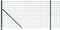 vidaXL - Draadgaashek - met - flens - 1,1x25 - m - groen