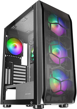 Mars Gaming MC-KX - ATX Semi-toren - Gehard glas ARGB - Zwart
