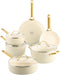 GreenPan Padova Reserve - Pannenset 10-delig - Cream White (10 stuks)