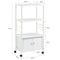 SoBuy Keukenkast - Keukenwagen - 3 vakken - Wit - 60x115x40 cm