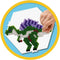 SES Beedz - Dino Wereld - 2100 strijkkralen met legbord - PVC vrij - dino thema - strijkkralen jongens - Dinosaurus