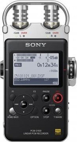Sony PCM-D100 - Digitale audio-recorder - 98 dB signaal/ruis-verhouding - Zwart