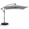 Coast NP13212GR - Zweefparasol 360° draaibaar met LED - Grijs