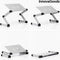 INNOVAGOODS - laptopstandaard - laptoptafel - verstelbaar - in aluminium - schootbureau - schoot tafel - cadeau tip