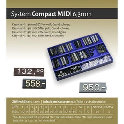 Klika - Prijscassette Compact Midi 1310 zwartwit