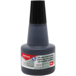 Office Products - Products stempelinkt, oliebasis, flesje van 30 ml, zwart