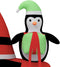 vidaXL - Kerstman - opblaasbaar - LED - 156 - cm