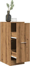 vidaXL - Apothekerskast - 30x41x77,5 - cm - bewerkt - hout - artisanaal - eikenkleur