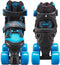 Roces - Quaddy 3.0 - Rolschaatsen - Kinderen - Zwart - Blauw - 30-33