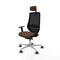 Bureaustoel Piqueras y Crespo D086G2W Zwart Donkerbruin