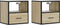 vidaXL - Nachtkastjes - 2 - st - wandgemonteerd - 40x31x39,5cm - sonoma - eikenkleur