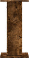 vidaXL - Speakerstandaards - 2 - st - 30x30x60 - cm - bewerkt - hout - gerookt - eiken