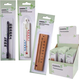 Display met 50 thermometers in 3 varianten voor binnen of buiten