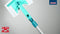 Leifheit raamwisser 51104 - Telescoopsteel 110-190 cm - 28 cm wisbreedte - Turquoise - Grijs