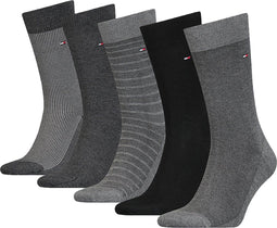 Tommy Hilfiger Sock Giftbox Birdeye - Heren Sokken - 5 paar - Grijs (5-pack)