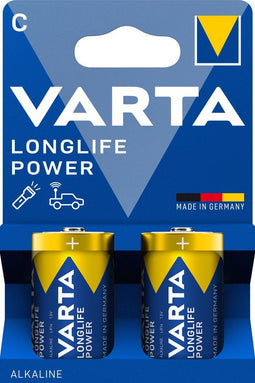 Varta High Energy C - Alkaline Batterijen - Krachtige energie 1,5 Volt - (2 stuks)