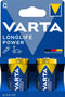 Varta High Energy C - Alkaline Batterijen - Krachtige energie 1,5 Volt - (2 stuks)
