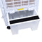 Lifetime Air Luchtkoeler 8L - Aircooler met Afstandsbediening - Luchtcirculatie 463m³/h - Makkelijk te Verplaatsen - 3 Snelheden - 65dB - Digitaal LED-Display - Wit