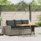 vidaXL - Tuinbank - 3-zits - met - kussens - & - tafel - poly - rattan - grijs