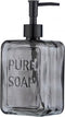 WENKO Zeepdispenser Pure Soap Glas grijs 550ml - Zeeppompje