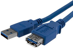 StarTech.com USB3SEXT1M - USB 3.0 Verlengkabel A naar A - 1m - Blauw