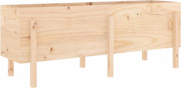 vidaXL - Plantenbak - verhoogd - 160x50x57 - cm - massief - grenenhout
