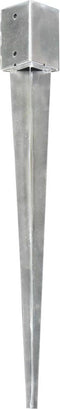 vidaXL - Grondpinnen - 12 - st - 9x9x90 - cm - gegalvaniseerd - staal - zilverkleurig