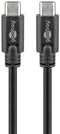 HL - HL66507 - USB-C naar USB-C kabel - 150cm - tot 20V/3A - Zwart