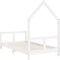 vidaXL - Kinderbedframe - 80x160 - cm - massief - grenenhout - wit