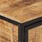 vidaXL - Hoge - kast - 100x35x75 - cm - massief - ruw - mangohout
