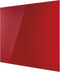 Magnetoplan ontwerpglas magnetisch paneel glazenbord - 80x60cm - rood - glas - frame