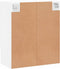 vidaXL - Wandkast - 60x31x70 - cm - bewerkt - hout - wit