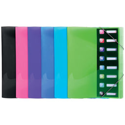 Exacompta Iderama sorteermap, uit PP, met 8 vakken, geassorteerde kleuren