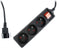 Gembird EG-PSU3F-01 - Stekkerdoos met C14 stekker - 3x Geaarde stopcontacten - Zwart