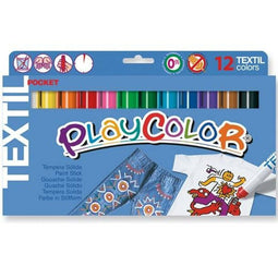 Playcolor Textielverf 15mm Wax 12 Stuks
