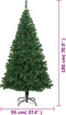 vidaXL - Kunstkerstboom - met - dikke - takken - 180 - cm - PVC - groen