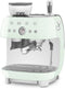 Smeg EGF03PGEU - Espressomachine met bonenmaler - 19 bar druk - Watergroen